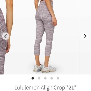 Lululemon align crop 21 inches